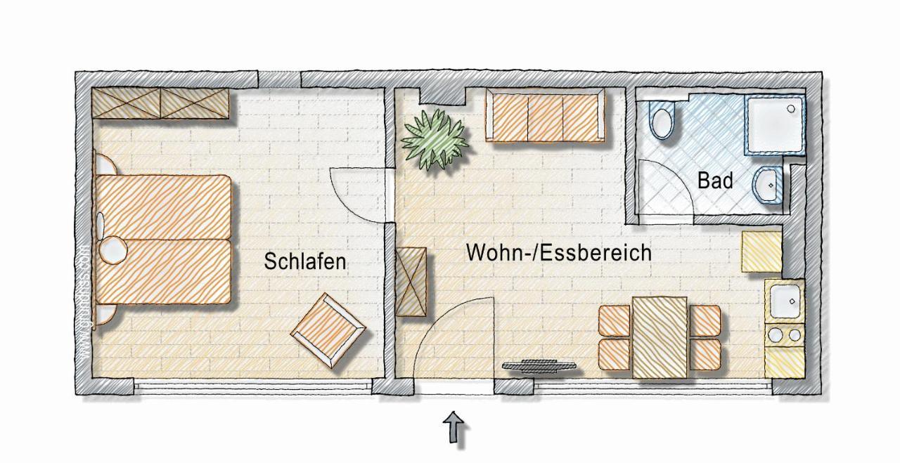 2-Zimmer-Appartment In Top-City-Lage Mit Parken Und Klimaanlage ニュルンベルク エクステリア 写真
